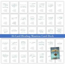 36-Card Healing Mantras - PLR Card Deck