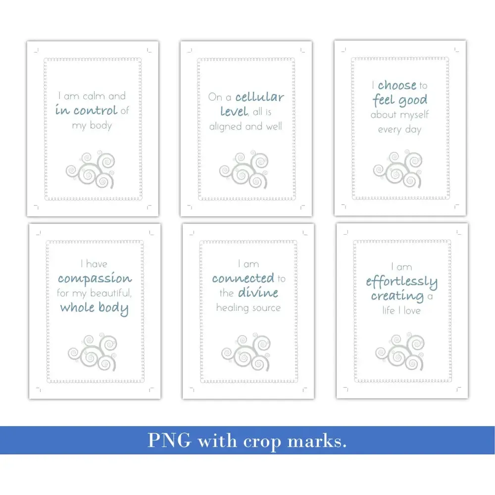 36-Card Healing Mantras - PLR Card Deck