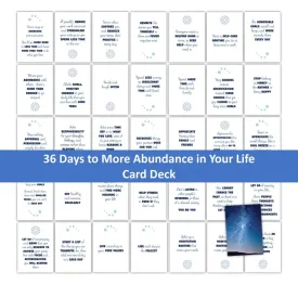 36-Card More Abundance in Your Life - Card Deck PLR