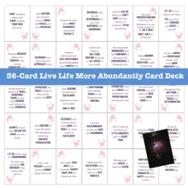 36 Days to Living More Abundantly - Card Deck PLR