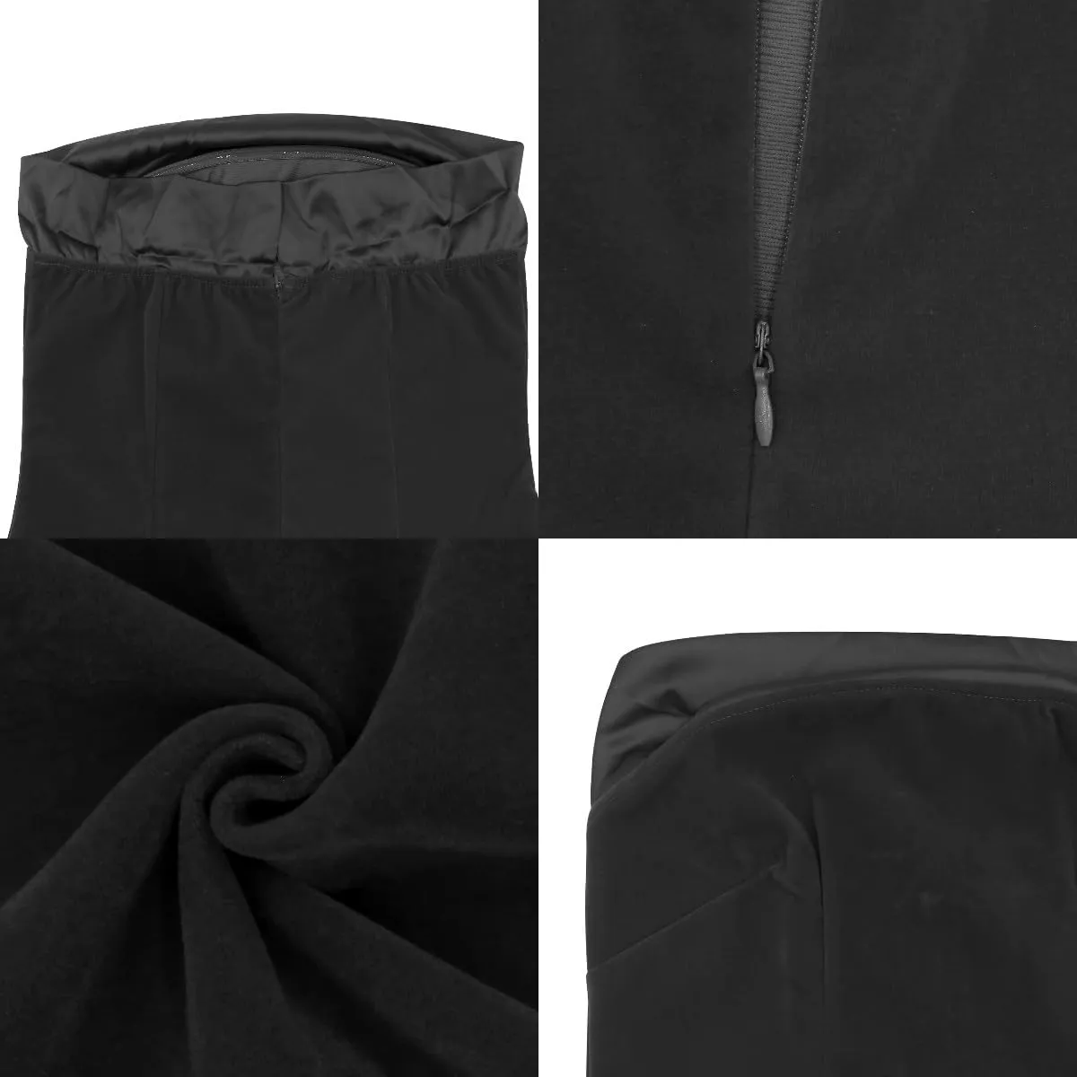 ANKOMINA Women's Sexy Strapless Bodycon Mini Dress Velvet Off Shoulder A-Line Tube Top Dress Party Club Dresses