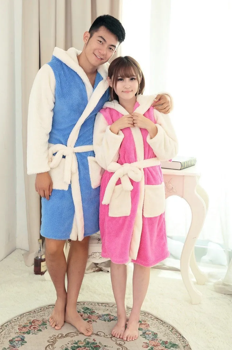 Blue Stitch Winter Warm Couple Sleepwear Kigurumi Pajamas