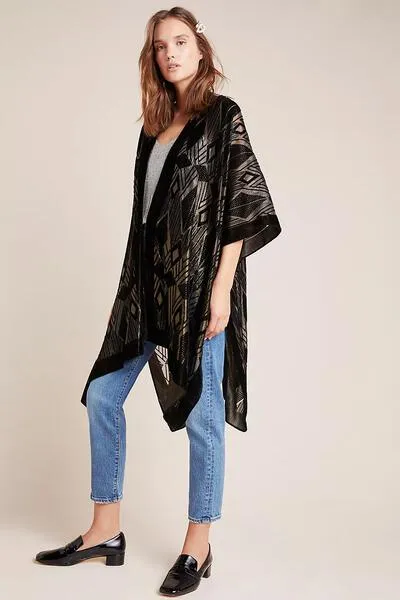 Diamond Velvet Kimono