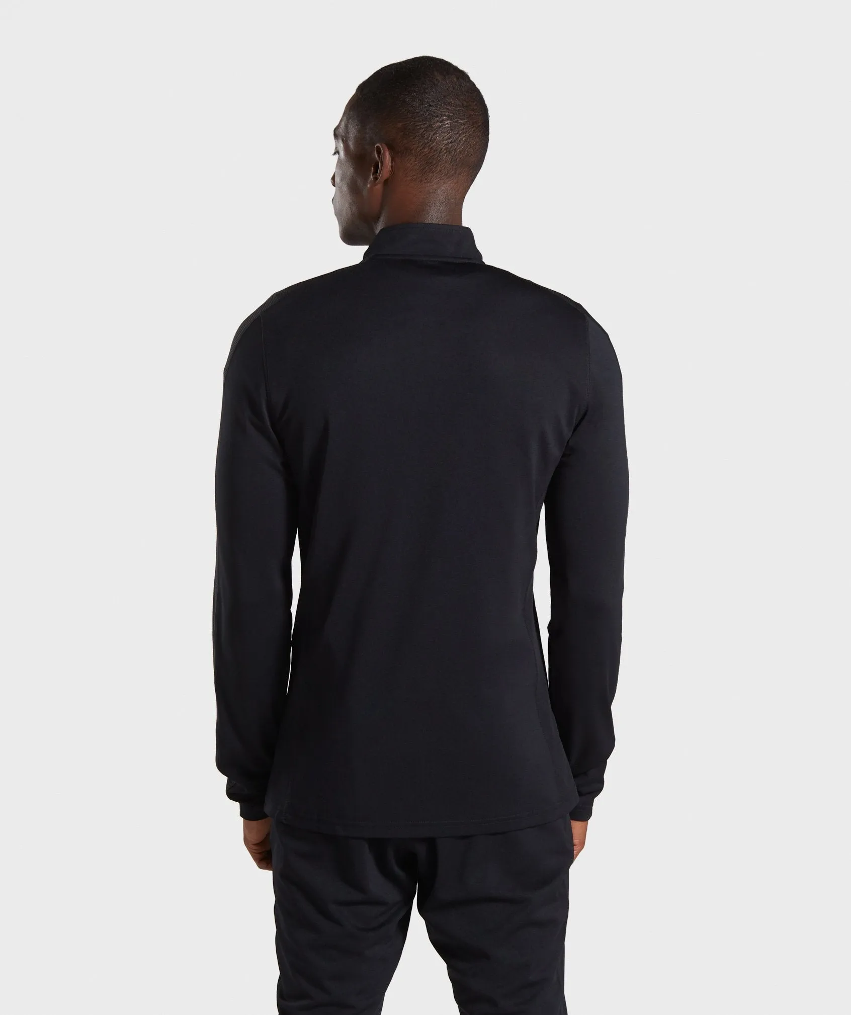 Gymshark React Training Track Top - Black