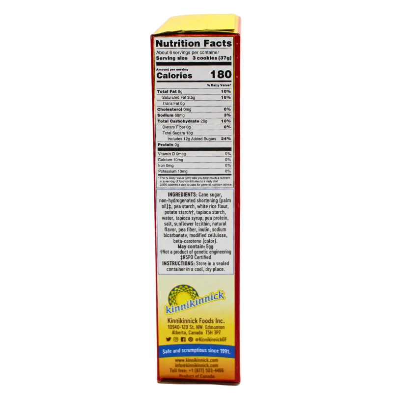 Kinnikinnick KinniToos Vanilla Sandwich Creme Cookies 8oz