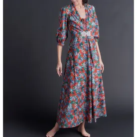 Maia Long Robe in Liberty Print Cotton Lawn