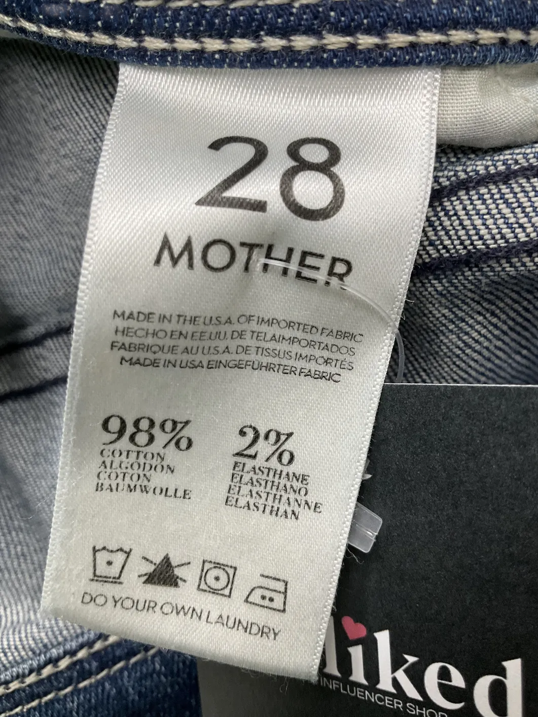 Mother Blue The Super Cruiser Flared-leg Mid-rise Cotton-blend Jeans W28