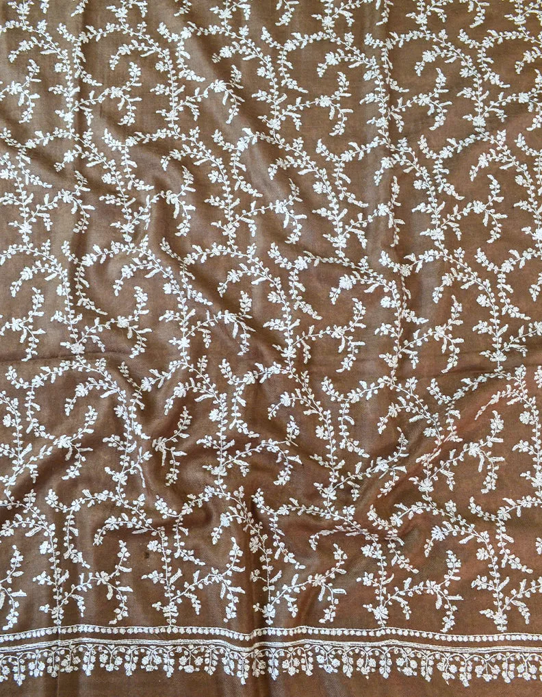 Natural Embroidery Pashmina Shawl 7468