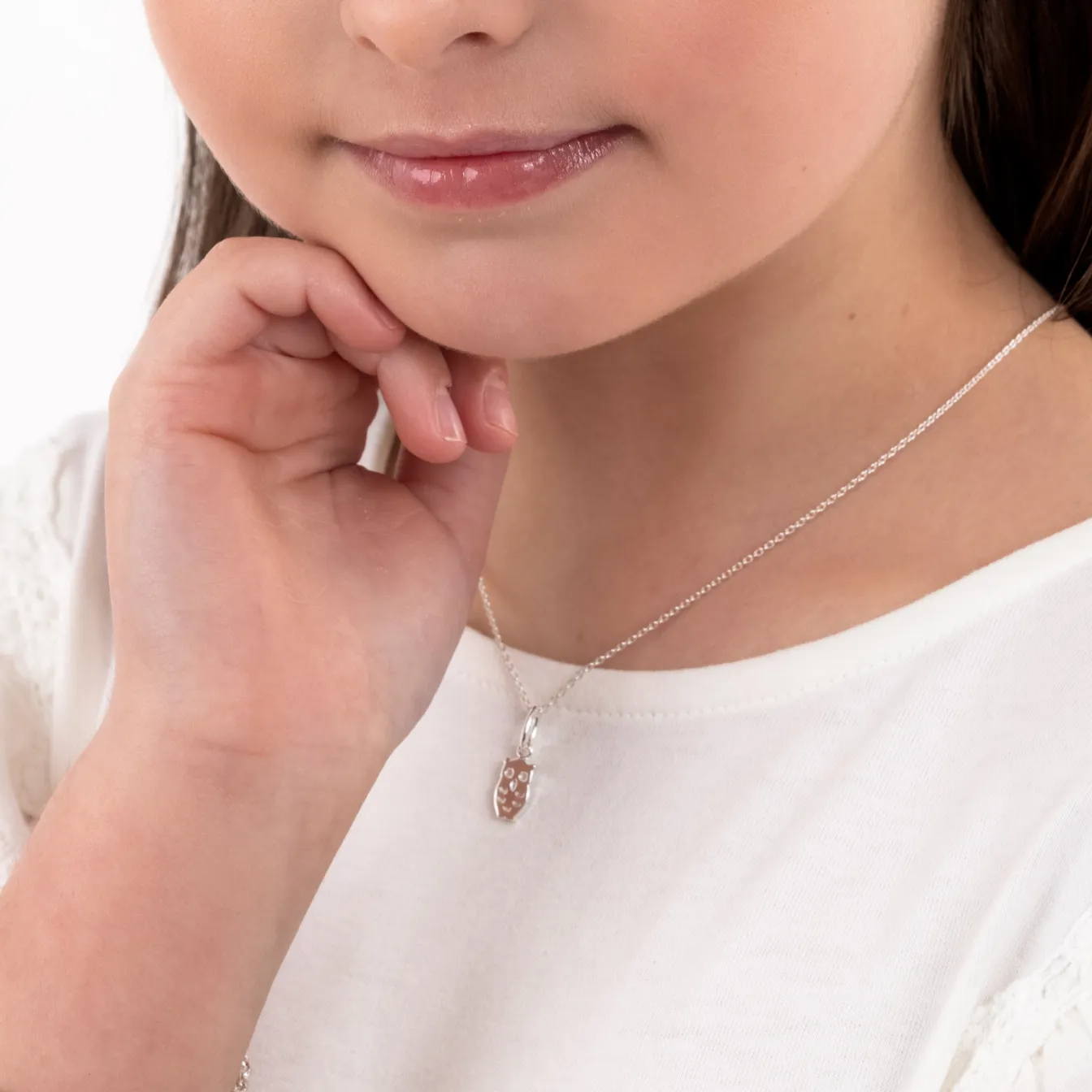 The Silver Owl Pendant & Necklace - Sterling Silver