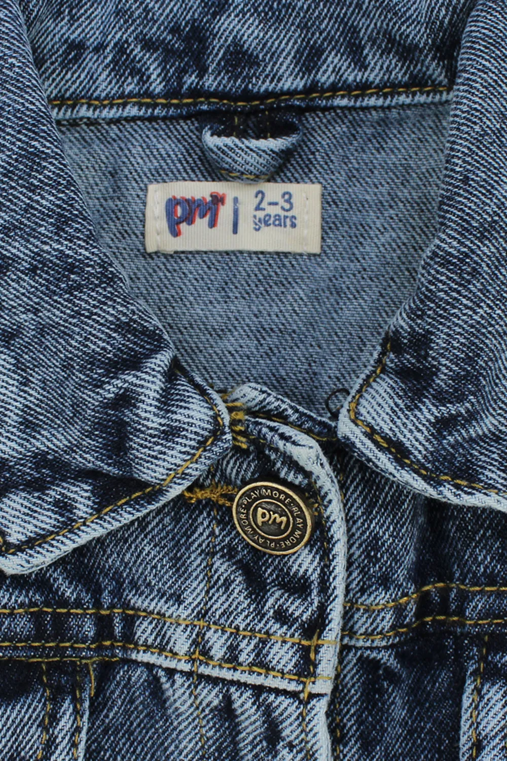 Unisex Navy Long-Sleeved Jean Jacket