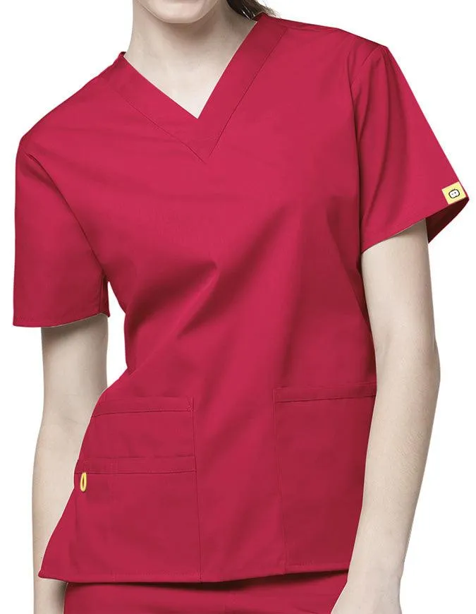WonderWink 27.75 Inch Women's The Bravo V-Neck Nursing Top