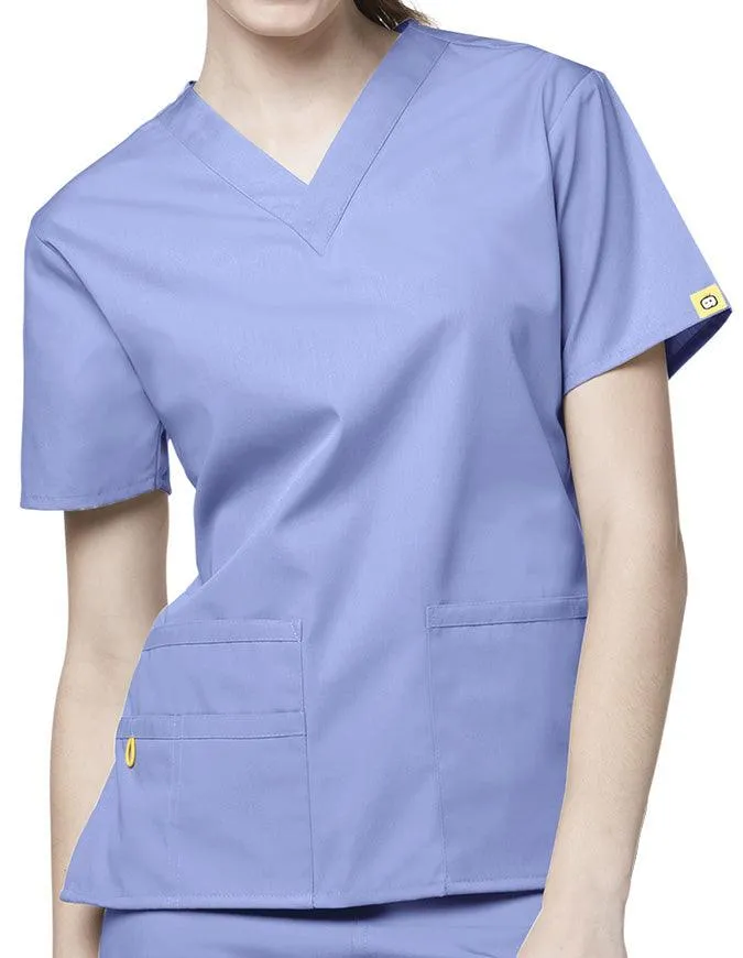 WonderWink 27.75 Inch Women's The Bravo V-Neck Nursing Top