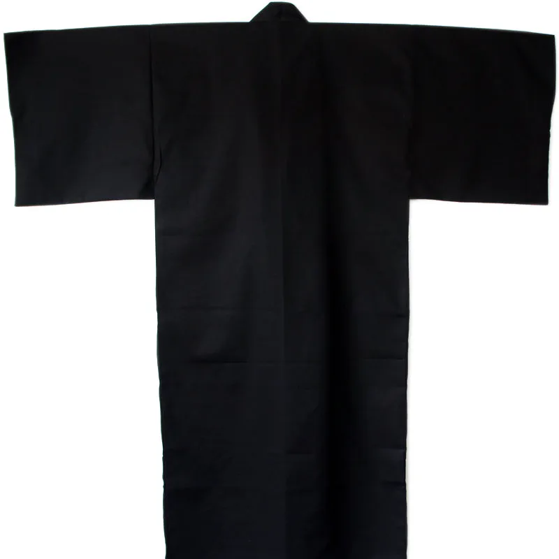 Yukata Robe for Men Black